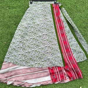 Reversible Flowy Gypsy Maxi Skirt, OS